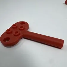 LEGO 1980'S RED WINDUP TURN MOTOR KEY VINTAGE # 895  # 890 #599