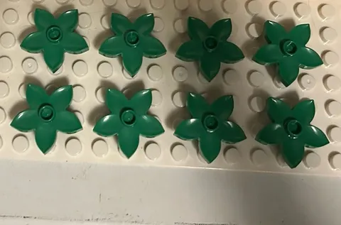 Lego Duplo Flowers Green Lot Of 8!!