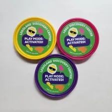 Legoland Pop Badges Set of 3 Lego DISCOVERY Spring Play Mode Activated 2025 NEW