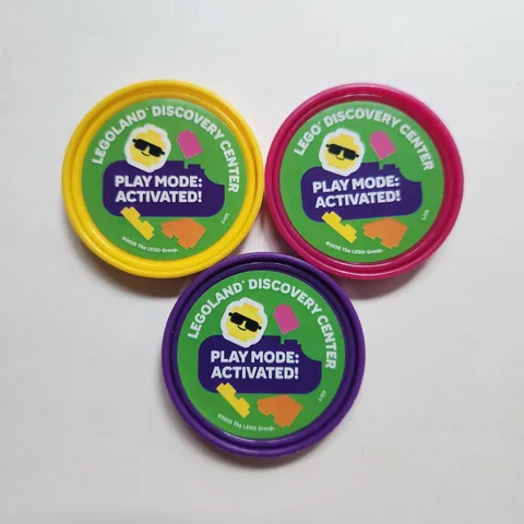 Legoland Pop Badges Set of 3 Lego DISCOVERY Spring Play Mode Activated 2025 NEW