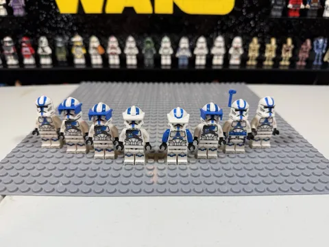 Lego Star Wars Clone Trooper 501st Legion Minifigure (Lot of 8)