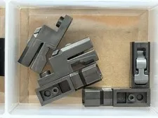 LEGO Parts - Pearl Dark Gray Launcher, 1 x 2 Mini Blaster - No 69754c01 - QTY 5