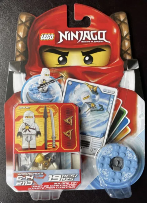 Lego Ninjago Masters of Spinjitzu Zane 2113 Original Blister Pack 19 PCS