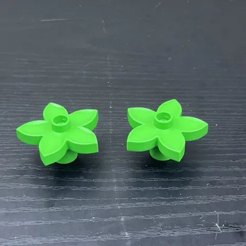 LEGO DUPLO Green Plant Flower Replacement Parts Lot of 2 Genuine LEGO Pieces