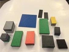 LEGO Genuine 51pcs Large Plate Lot 16x16 8x8 6x12 6x10 6x8 4x8 Bulk Parts Bricks