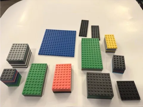 LEGO Genuine 51pcs Large Plate Lot 16x16 8x8 6x12 6x10 6x8 4x8 Bulk Parts Bricks