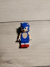 Lego Sonic the Hedgehog Minifigure Open Mouth Smirk To Left Figure