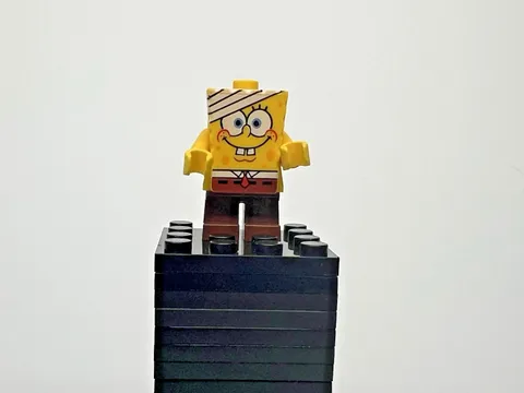 LEGO SpongeBob SquarePants Minifigure - Bandage Head SpongeBob - BOB016 SET 3832
