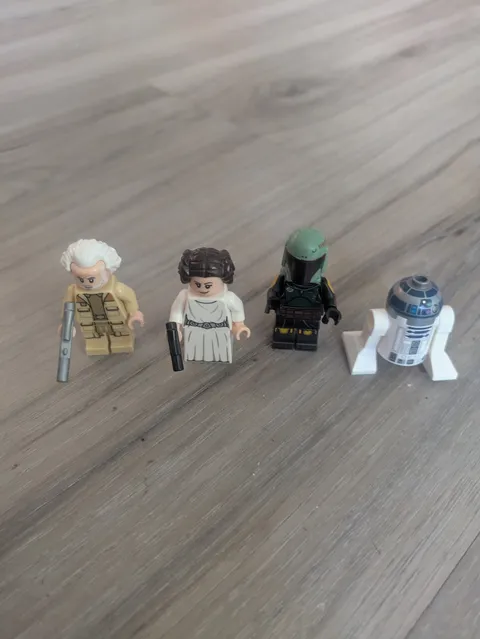 Lego Star Wars Mini Figures Boba Fet R2-D2 Princess Leia Gen Jan Dodonna