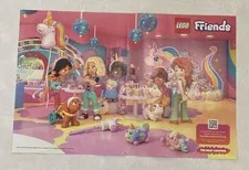 Lego Double Sided Poster Friends & Lego City Racing 16 x 10.5 Inch