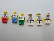 6 Misc Legos Lego People Mini Figures, preowned