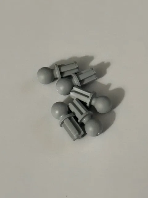 LEGO Part 2736 (5pcs) Technic, Axle 1L with Tow Ball