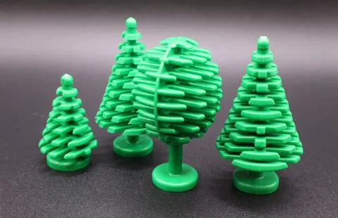 1 X LEGO TREES PINE TREES  CASTLE KNIGHT CITY TOWN INV 1