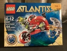 Lego Atlantis Wreck Raider 8057 Shark Warrior Scuba Trident #2 Blue Seal 2010