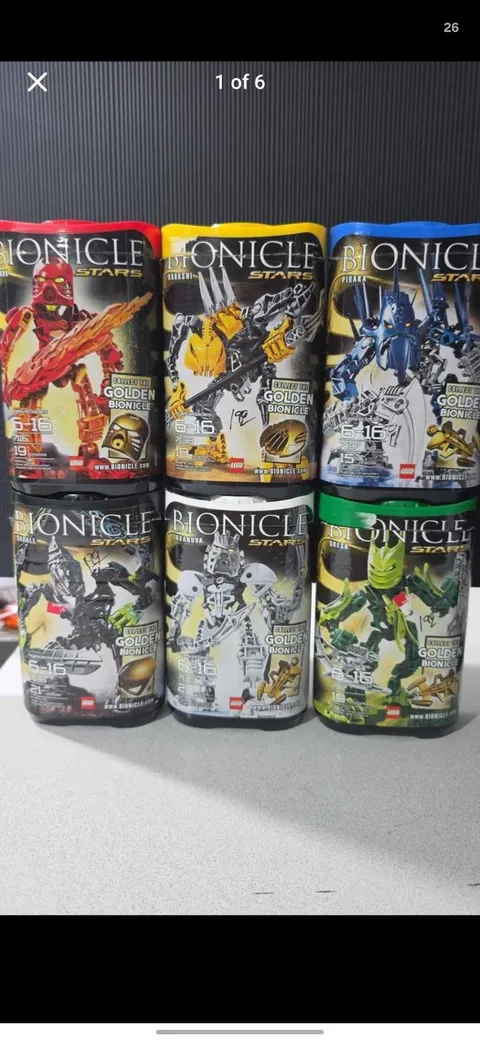 LEGO Bionicle Stars Full Kit 100% Complete with Canisters and Instructions