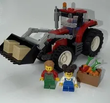 Lego City Tractor (60287) - Tractor Is Complete, Figs Have Subs, Missing Bunny