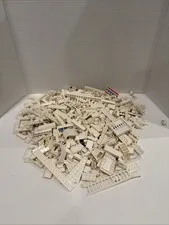 Lot Of 2 Pounds (Lbs) Lego Random White Parts Pieces Bricks Sorted