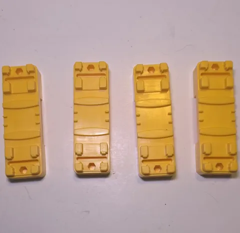 tomy trackmaster yellow bridgr supports lot  - 4 pcs