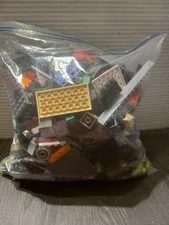 LEGOS 2 Pounds Assorted Colors Sizes Shapes Building Blocks