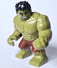 LEGO 76350 Hulk MINIFIGURE brown shorts from Spider-man Brand New Day set Marvel
