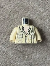 LEGO Indiana Jones Minifig Torso Tan Safari Shirt with Pockets Part