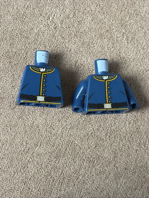 LEGO 2013 Lone Ranger Minifigure Torso Cavalry Uniform For Soldier Lot Of 2