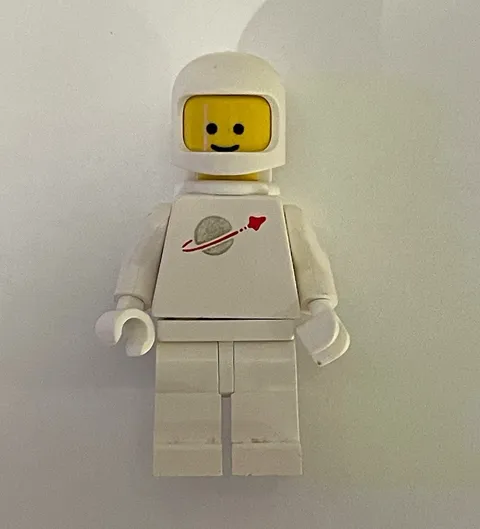 LEGO Classic Space White Astronaut Minifigure w/ Helmet Air Tanks Vintage 1978