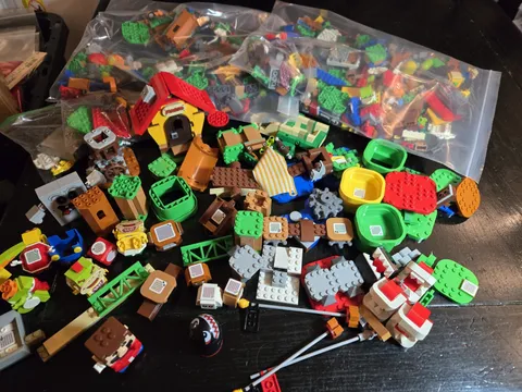 Lego Super Mario Bulk Lot 5+ Pounds With Mario Scanner, Tiles, Ball And Chain