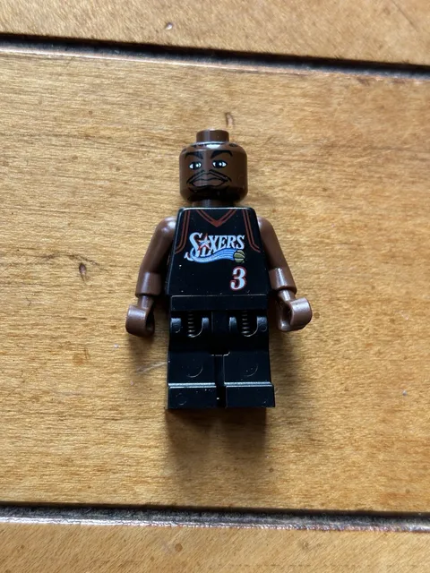 LEGO NBA (3564) Allen Iverson Minifigure #3 Philadelphia 76ers Basketball nba010