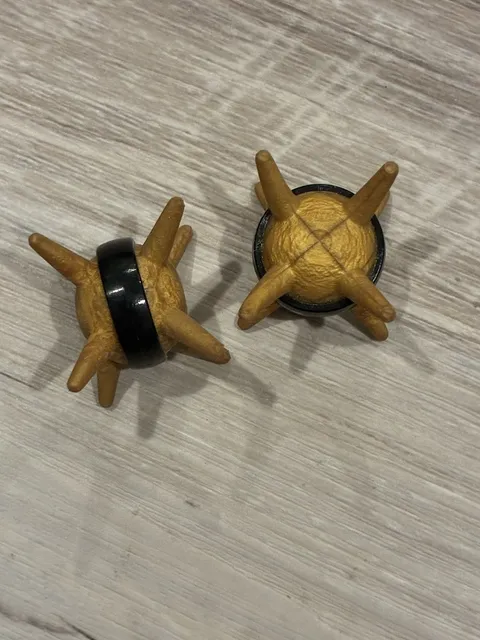 LEGO Bionicle Thornax Fruit Spiked Ball Pearl Gold 85582pb01 Black Band Lot of 2