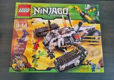 RARE & RETIRED LEGO NINJAGO 2 in 1 SET 9449 Ultra Sonic Raider ZX Pythor Minifig