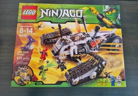 RARE & RETIRED LEGO NINJAGO 2 in 1 SET 9449 Ultra Sonic Raider ZX Pythor Minifig