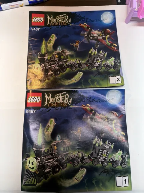 LEGO® Monster Fighters The Ghost Train 2012 Instruction Manuals 1 & 2 Set 9467