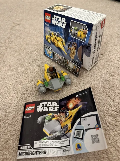 LEGO Star Wars 75223 Naboo Starfighter Microfighter Complete w/ Instructions Box