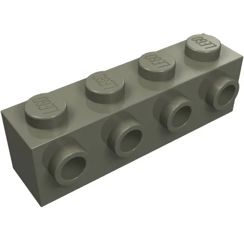 LEGO Part 30414 - Dark Gray Brick Special 1 x 4 with 4 Studs on One Side