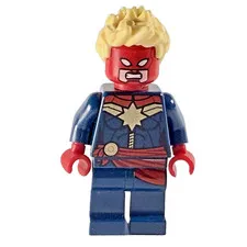 LEGO CAPTAIN MARVEL MINIFIG 💥 Marvel Super Heroes SH226 💥 Avengers Red Sash 💥