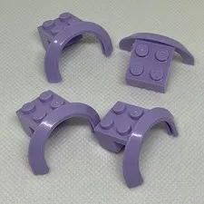 LEGO Parts - Lavender Vehicle, Mudguard 4 x 2 1/2 x 1 2/3 - No 50745 - QTY 4
