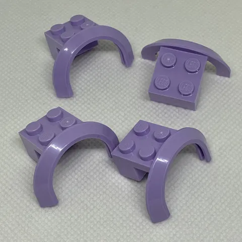 LEGO Parts - Lavender Vehicle, Mudguard 4 x 2 1/2 x 1 2/3 - No 50745 - QTY 4