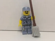 Lego Minifigure 71011 Collectible Series 15 Janitor