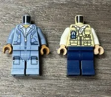LEGO® Minifigure Jurassic Park - Lot Of 2 - Torsos And Legs ONLY