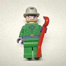 LEGO The Riddler Minifigure Green Suit with Red Crowbar Accessory