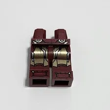 Lego Legs Red Marvel Super Hero Iron Man Minifigure Minifig Figure Pants