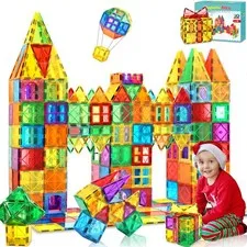 100PCS Magnetic Building Blocks Magnetic Construction