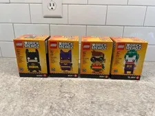 LEGO Brick Headz DC - Batman 41585, Batgirl 41586, Robin 41587, Joker 41588 LOT