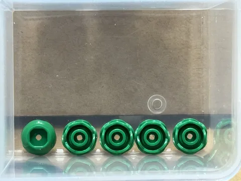 LEGO Parts - Green Plant Flower Round 2 Layers (Peony Rose) - No 5904 - QTY 5