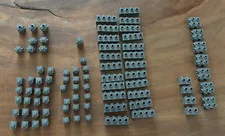 LEGO Dark Bluish Gray Modified Brick Lot Headlight SNOT Parts 80+