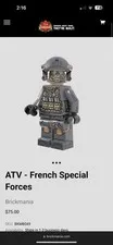 Brickmania French Special Forces Minifigure NEW Very Rare + FAST SHIP