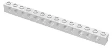 Lego White TECHNIC Brick 1 x 14 with Holes Part 32018 T1
