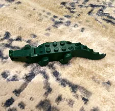 LEGO Green Crocodile Animal Figure Piece 1pc Plastic Animals