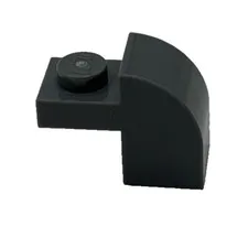 Lego 6091 Dark Bluish Gray Slope Curved 2 x 1 x 1 1/3 With Recessed Stud Curved